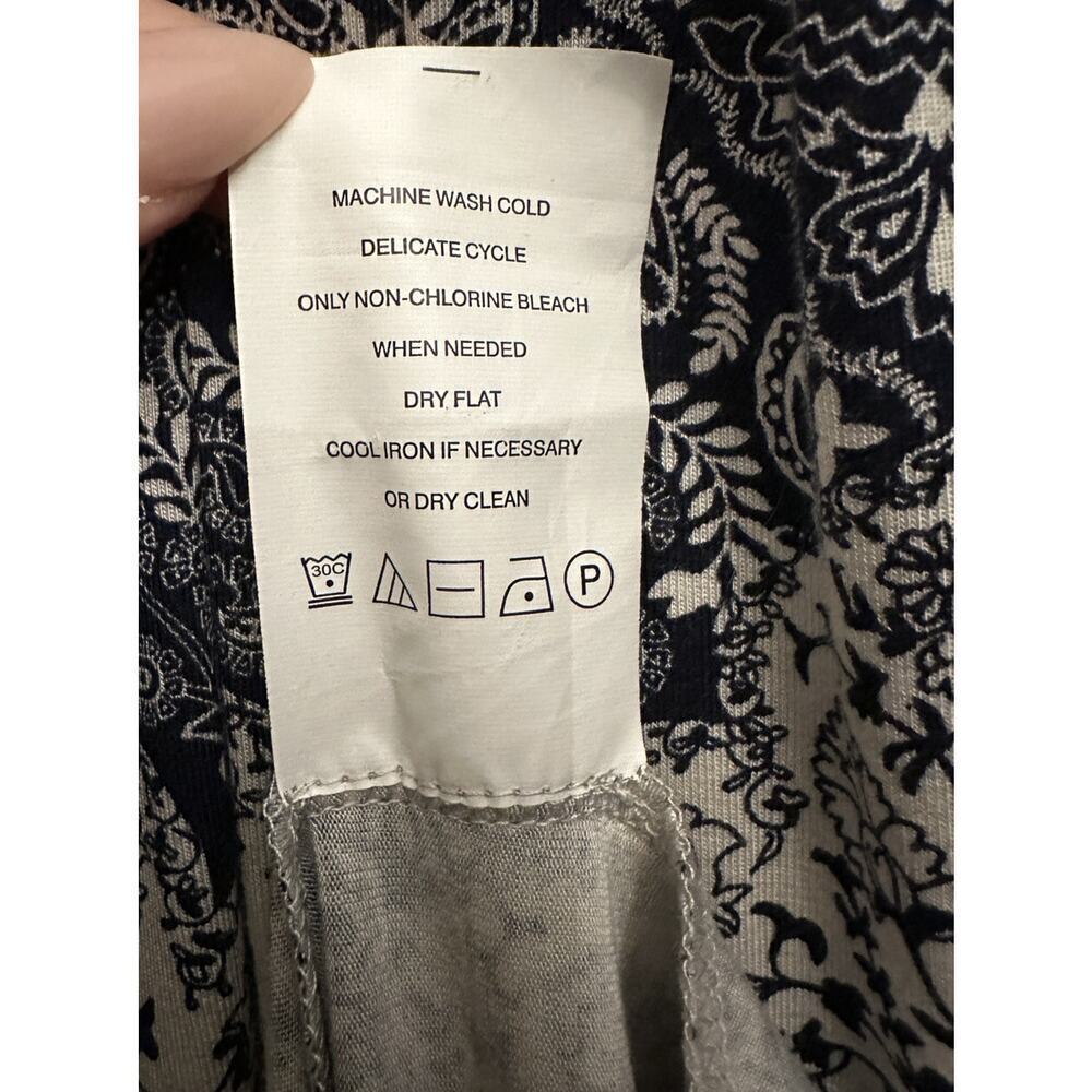 A PEA IN THE POD Maternity Dress Womens XS Indigo Paisley Maxi Stretch Soft NWT - Picture 7 of 10